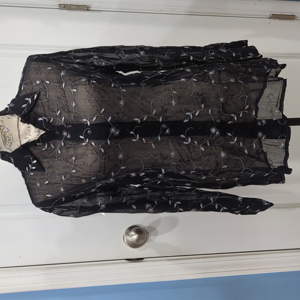 Sheer Button-Up - image 1